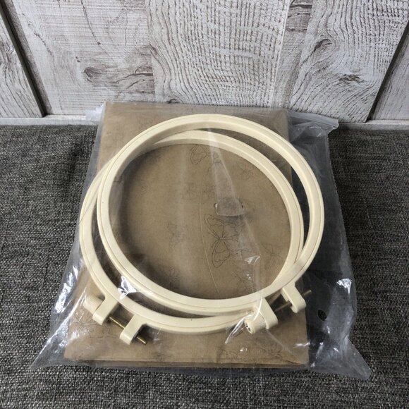 Embroidery Kits Puppy Dog Cat Rabbit Flowers Set of 2 Craft Spring Summer - Picture 8 of 8